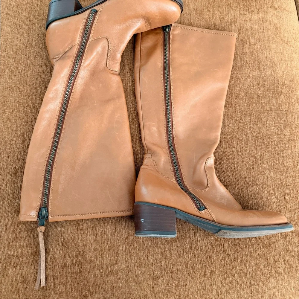 Lucky Brand Tan Heeled Boots - Picture 2 of 5